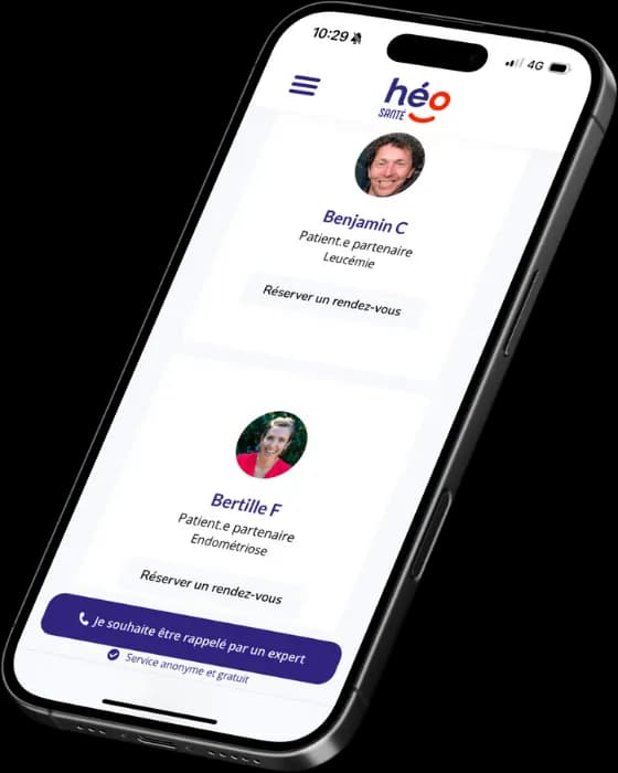 Application héo santé sur smartphone
